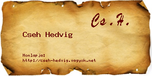 Cseh Hedvig névjegykártya