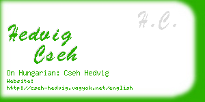 hedvig cseh business card